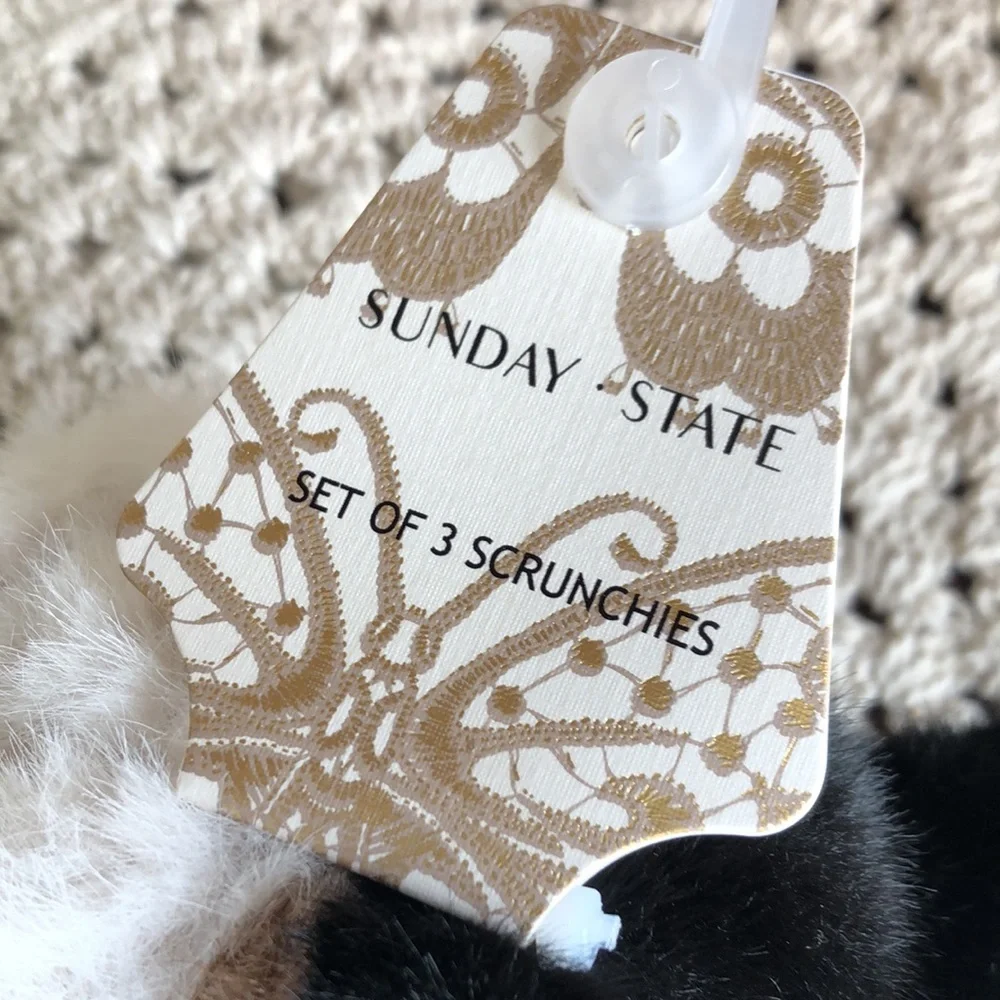 Faux Fur Scrunchies
